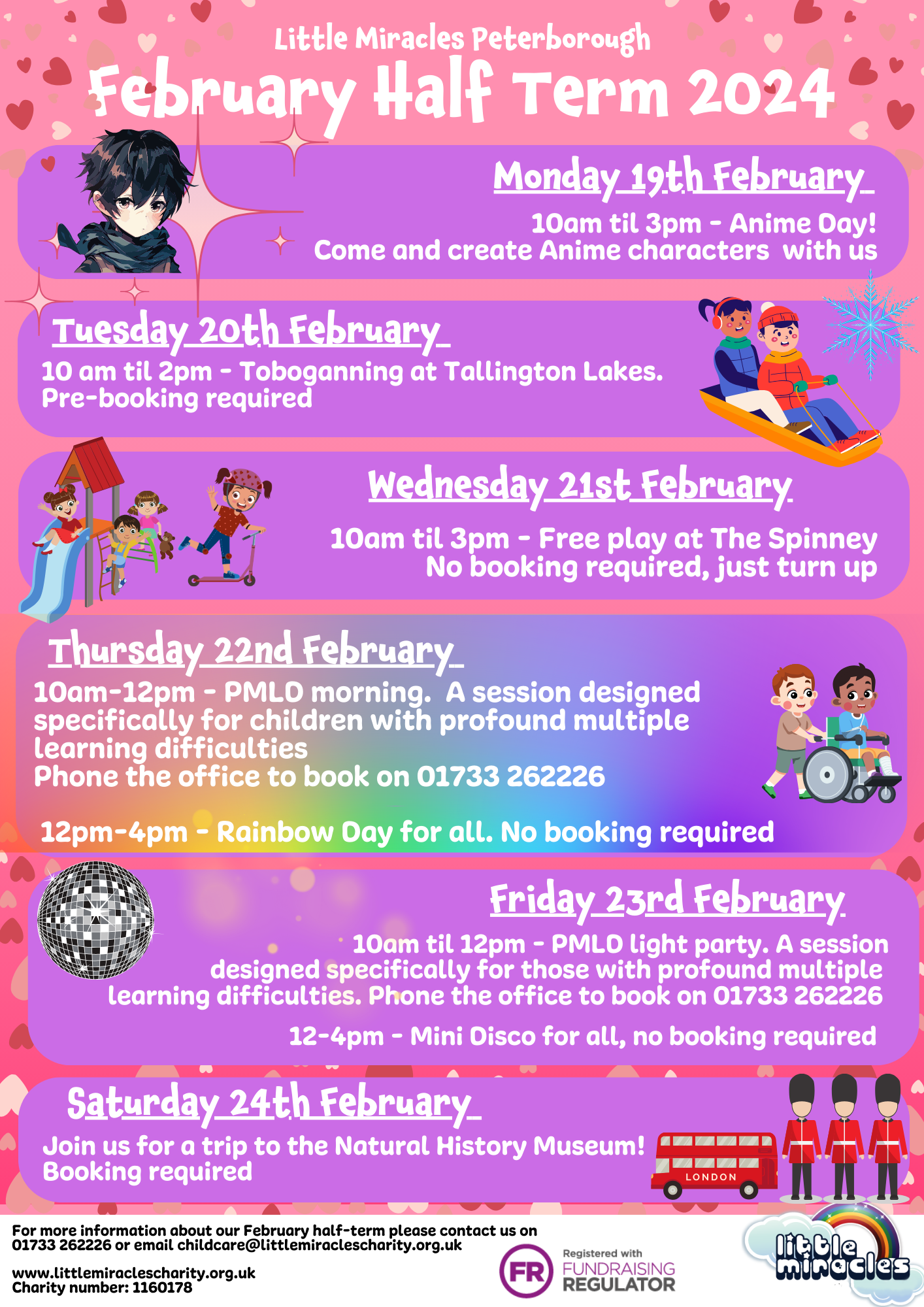 Little Miracles Spinney Timetables